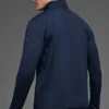 Conquer 1/4 Zip Reform de manga larga - Azul marino