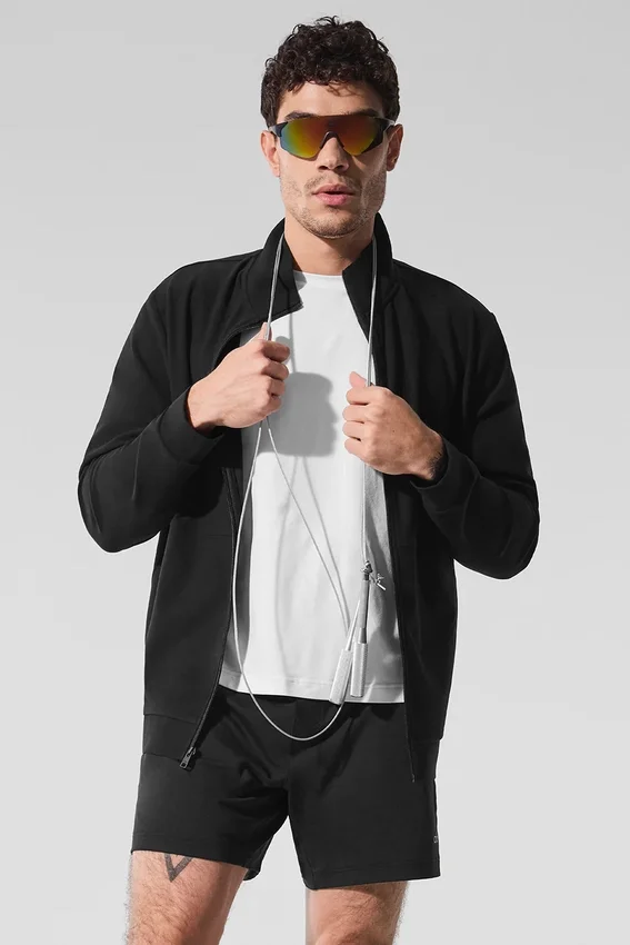 Conquer Max con cuello alto y cremallera completa - Negro