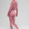 Cárdigan corto de cachemira transparente - Rosa silvestre