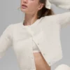 Cárdigan corto «New Class» de lana y cachemira - Marfil