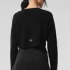 Cárdigan de cachemira con tejido de gofre - Negro