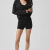Cárdigan de lana y cachemira «New Class Tie» — Negro