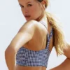 Diadema Gingham Airlift So Smooth - Cuadros vichy azul marino