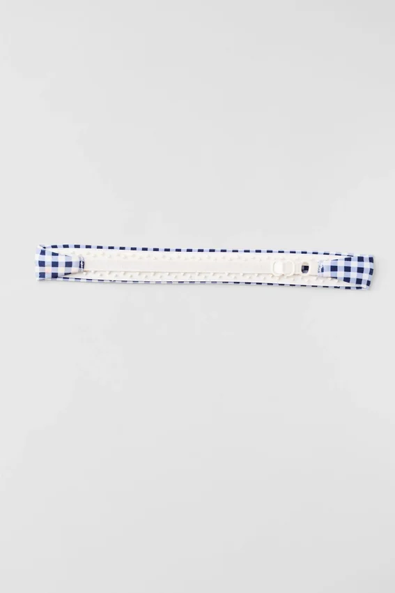 Diadema Gingham Airlift So Smooth - Cuadros vichy azul marino