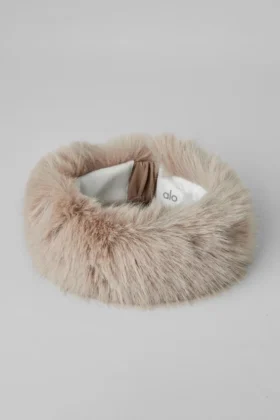 Diademas Wintersun de peluche sintético de lujo – Oat