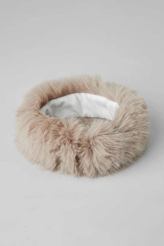 Diademas Wintersun de peluche sintético de lujo - Oat