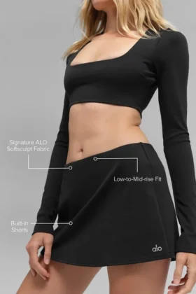 Falda Alo Softsculpt Precision – Negro