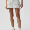 Falda cargo de punto Scholar - Blanco jaspeado