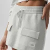 Falda cargo de punto Scholar - Blanco jaspeado