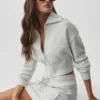Falda cargo de punto Scholar - Blanco jaspeado