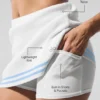 Falda de jerséu estilo «Tennis Club» - Blanco/Azul concha