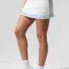 Falda de jerséu estilo «Tennis Club» - Blanco/Azul concha