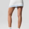 Falda de jerséu estilo «Tennis Club» - Blanco/Azul concha