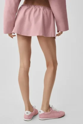 Falda de talle bajo favorita de las fans – Rosa vintage