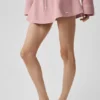 Falda de talle bajo favorita de las fans - Rosa vintage