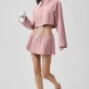 Falda de talle bajo favorita de las fans - Rosa vintage