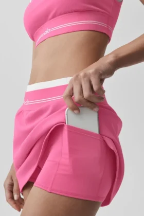 Falda de tenis Airbrush Better Together – Rosa Paraíso/Blanco