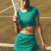 Falda de tenis Alo Softsculpt «Amp It up» - Emerald Isle