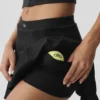 Falda de tenis Alo Softsculpt Topspin - Negra