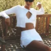 Falda de tenis Alosoft Affection - Blanca