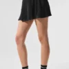 Falda de tenis con microplisados - Negro