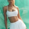 Falda de tenis «Double or Nothing» - Blanca