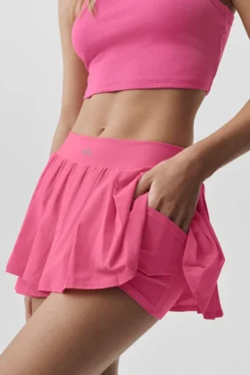 Falda de tenis «Double or Nothing» – Rosa paraíso