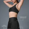 Falda de tenis Grand Slam - Negro