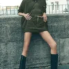 Falda Work It — Verde oliva