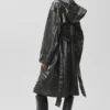 Gabardina «Break Line» metalizada - Plata metalizado