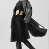 Gabardina «Break Line» metalizada - Plata metalizado