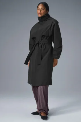 Gabardina «Crinkle on the Move» - Negro