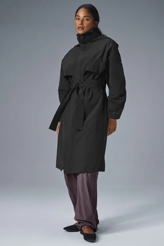 Gabardina «Crinkle on the Move» - Negro