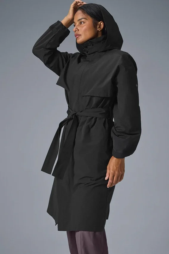 Gabardina «Crinkle on the Move» - Negro