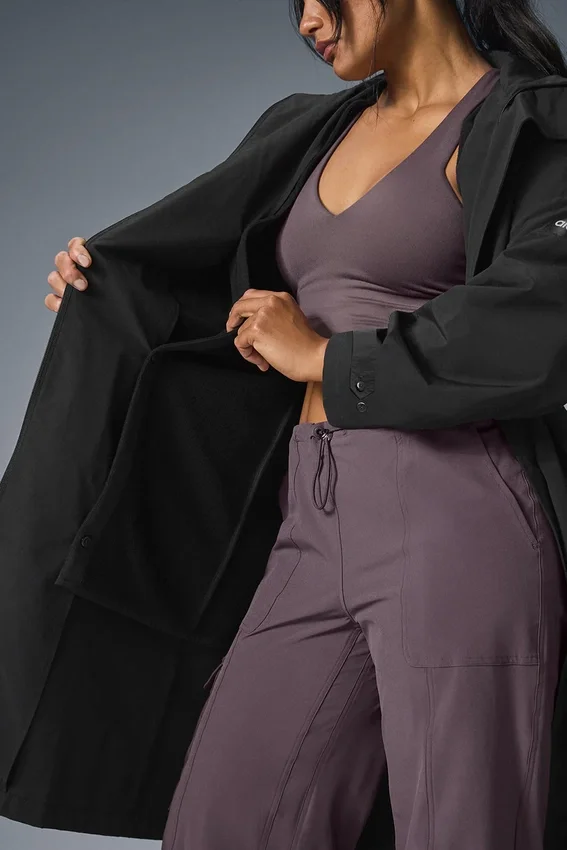 Gabardina «Crinkle on the Move» - Negro