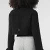 Gabardina «Metro» corta de lana - Negro