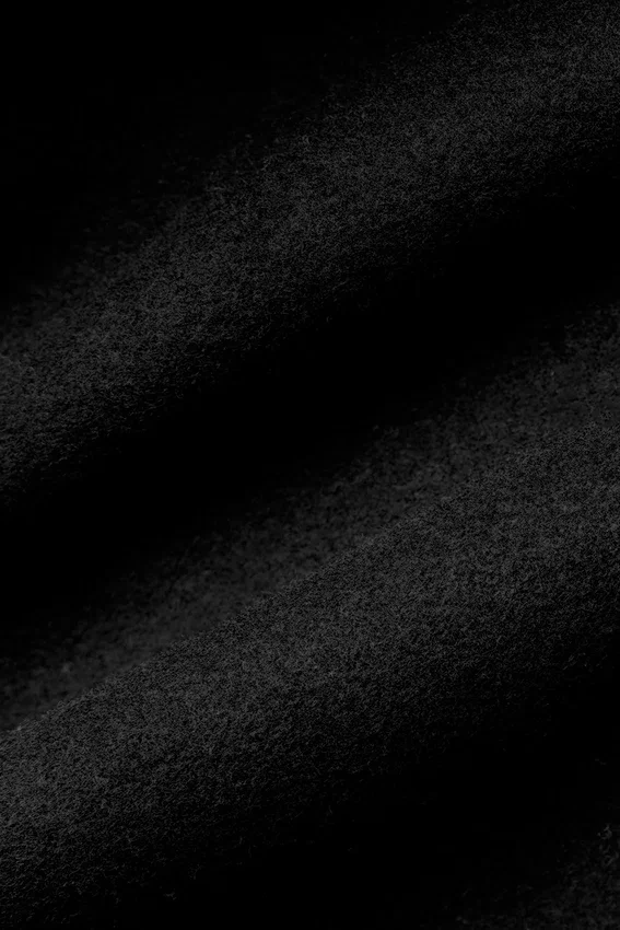 Gabardina «Metro» corta de lana - Negro
