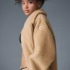 Gabardina oversize de sherpa - Camel