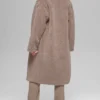 Gabardina oversize de sherpa - Chai Latte