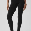 Goddess Legging «High-Waist» de Airbrush - Negro