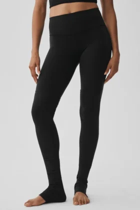 Goddess Legging «High-Waist» de Airbrush - Negro