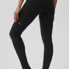 Goddess Legging «High-Waist» de Airbrush - Negro