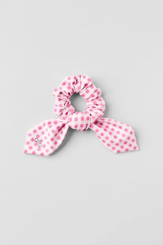 Goma para el pelo Airlift Gingham Rhythm - Cuadros rosa paraíso