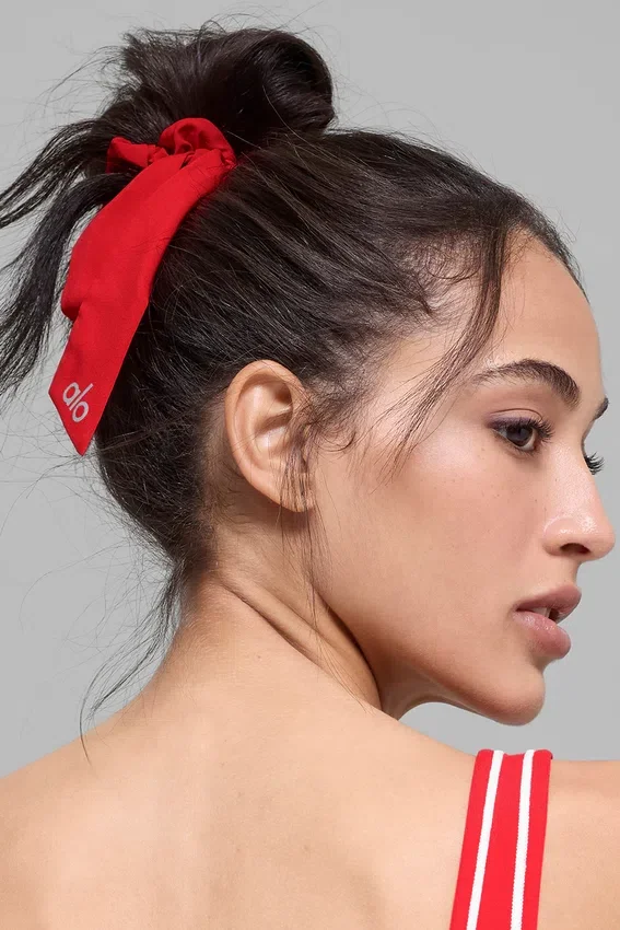 Goma para el pelo «Love Knots» - Rojo brillante