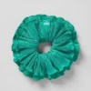 Goma para el pelo oversize con microplisado - Verde abeto
