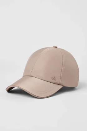 Gorra de satén «Off-Duty» - Gris topo satinado