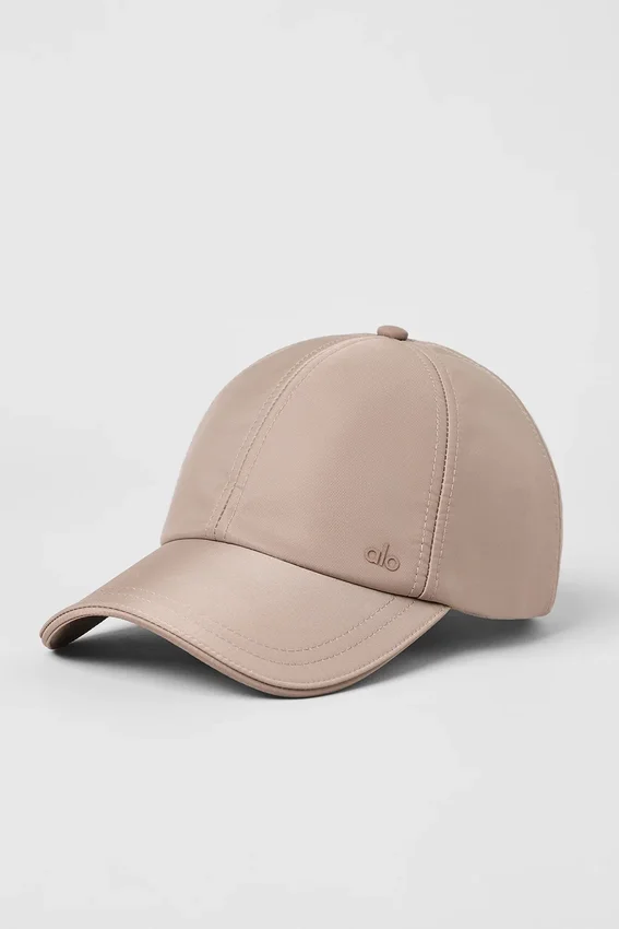 Gorra de satén «Off-Duty» - Gris topo satinado