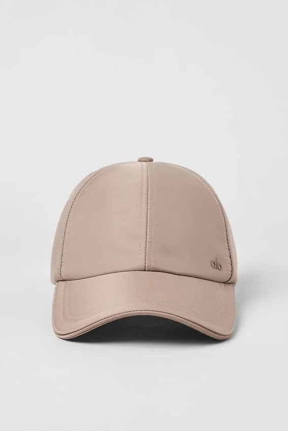 Gorra de satén «Off-Duty» - Gris topo satinado