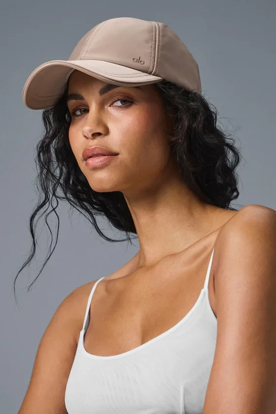 Gorra de satén «Off-Duty» - Gris topo satinado