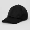 Gorra de satén para el tiempo libre - Negra